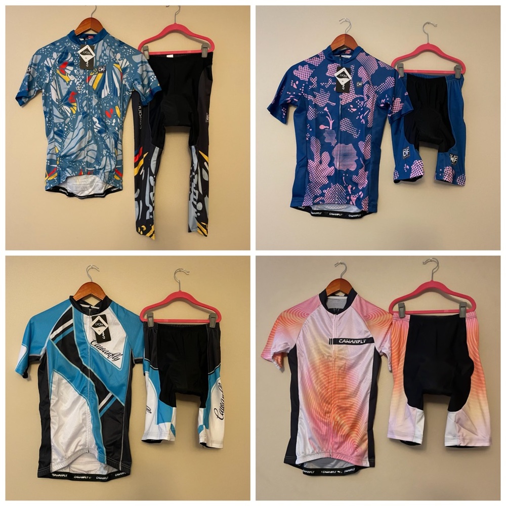 Set of 4 Cycling outfits NWT